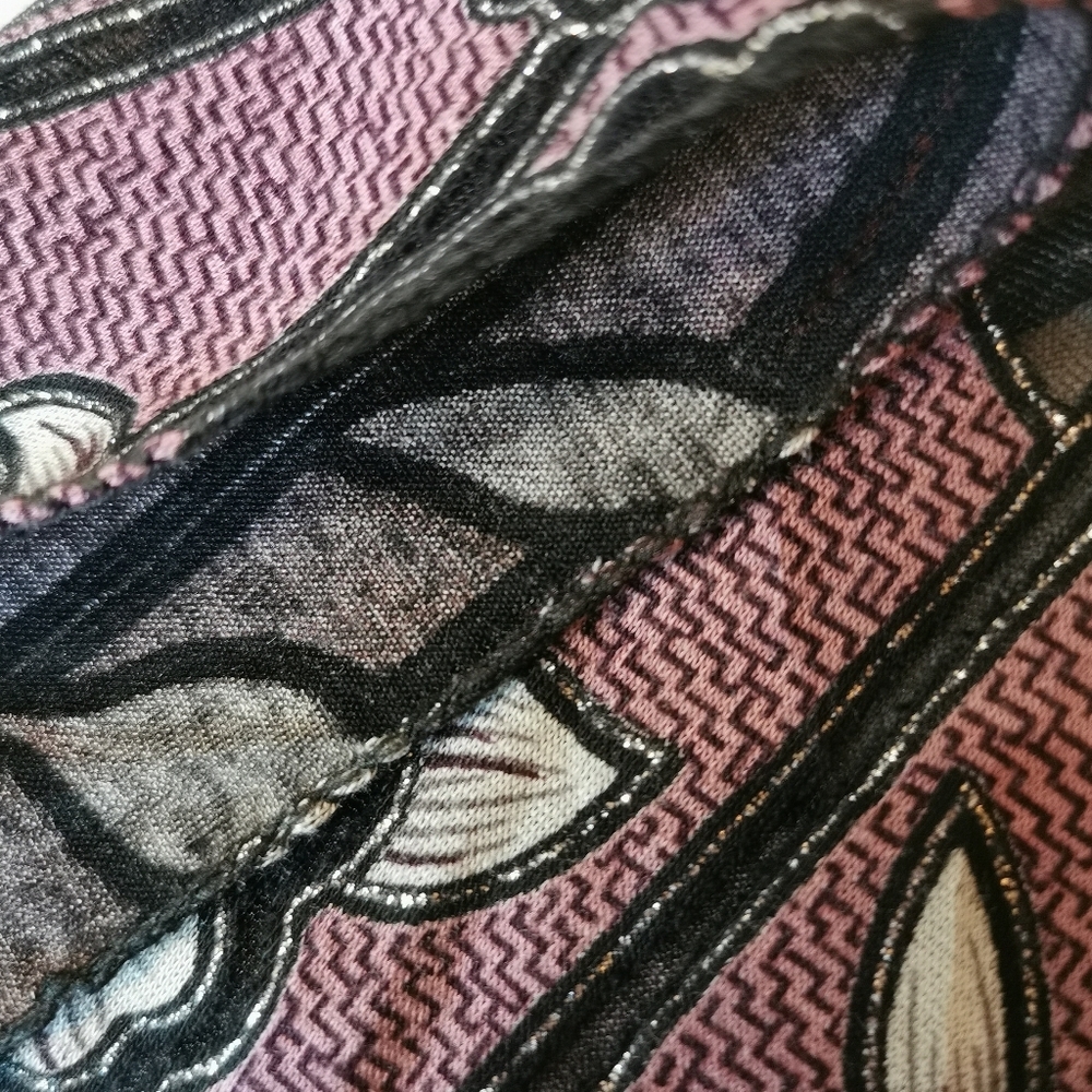 Pineapple Moon Burnout Poppy Embroidered Fringed Scarf - Picture 6 of 6